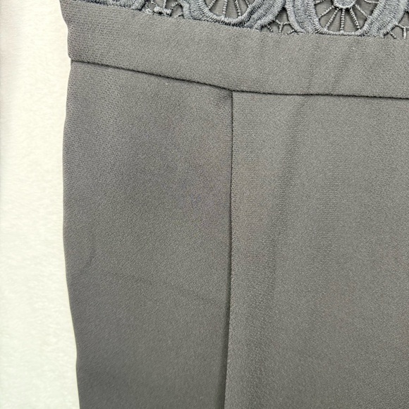 Eloquii Black Long Sleeve Lace Bodice Wide Leg Jumpsuit Size 18 NWT Elegant - Picture 8 of 12